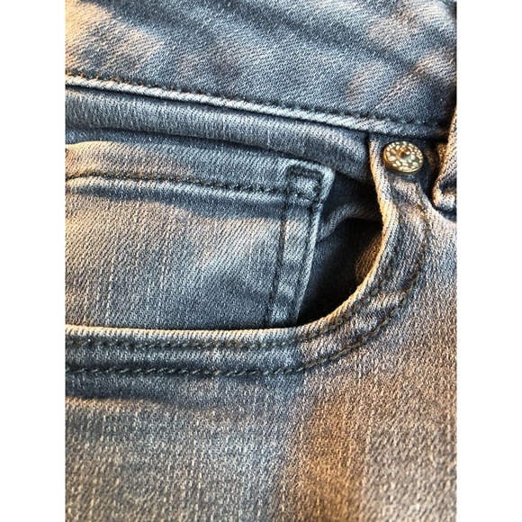 CABI Women's 6 Slim Boyfriend Jeans Low Rise #3191 Gray Blue Dark Wash - Picture 4 of 10